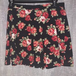 Forever21 Rose Floral Skirt